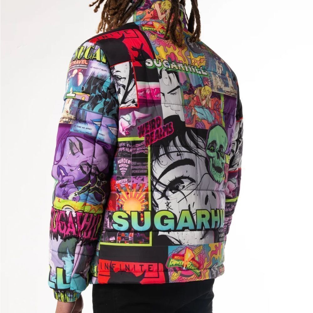 SUGARHILL ANXIETY PUFFER  JACKET, Size Medium - Picture 14 of 14